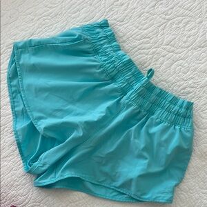 Aerie Blue Athletic Shorts with Elastic Waistband and Lightweight Fabric